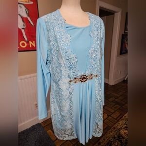 Yitonglion Soft Blue Formal Dress Size 16